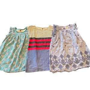 Bundle Of 3 Girl’s Dresses Brands: Gymboree 3T And 2 Tea Size 3